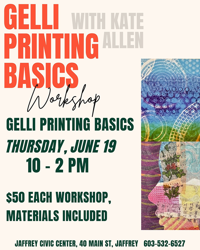 Gelli Printing Basics Workshop with Kate Allen