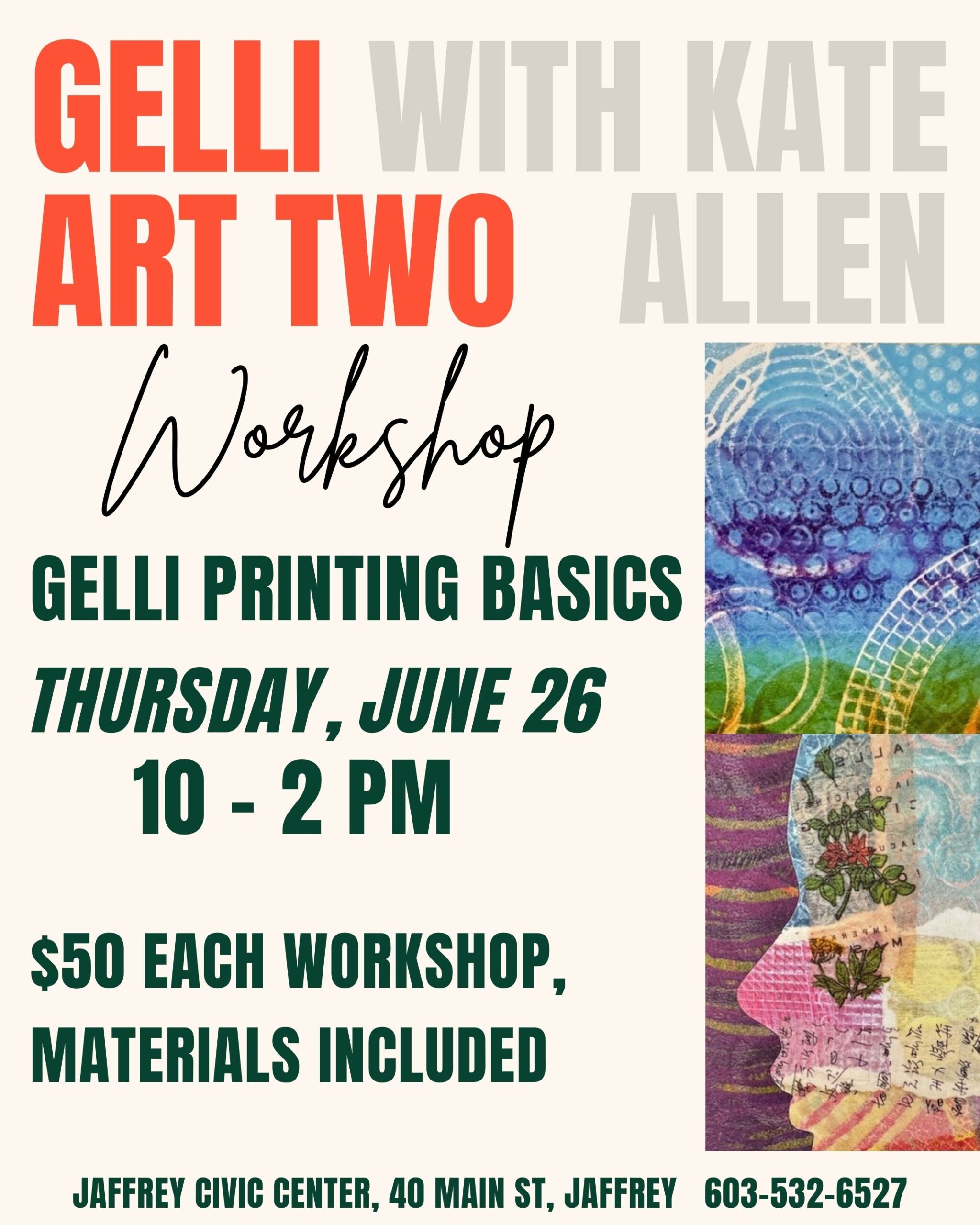 Gelli Art Two with Kate Allen