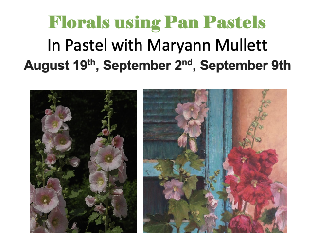 Florals using Pan Pastels Class with Maryann Mullett