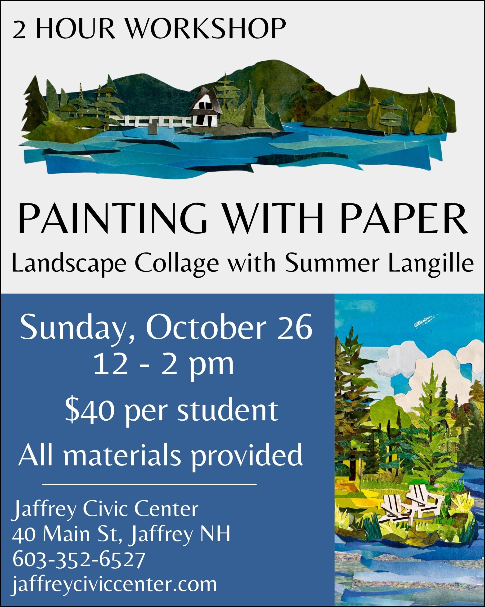 “Painting with Paper” Landscape Collage with Summer Langille