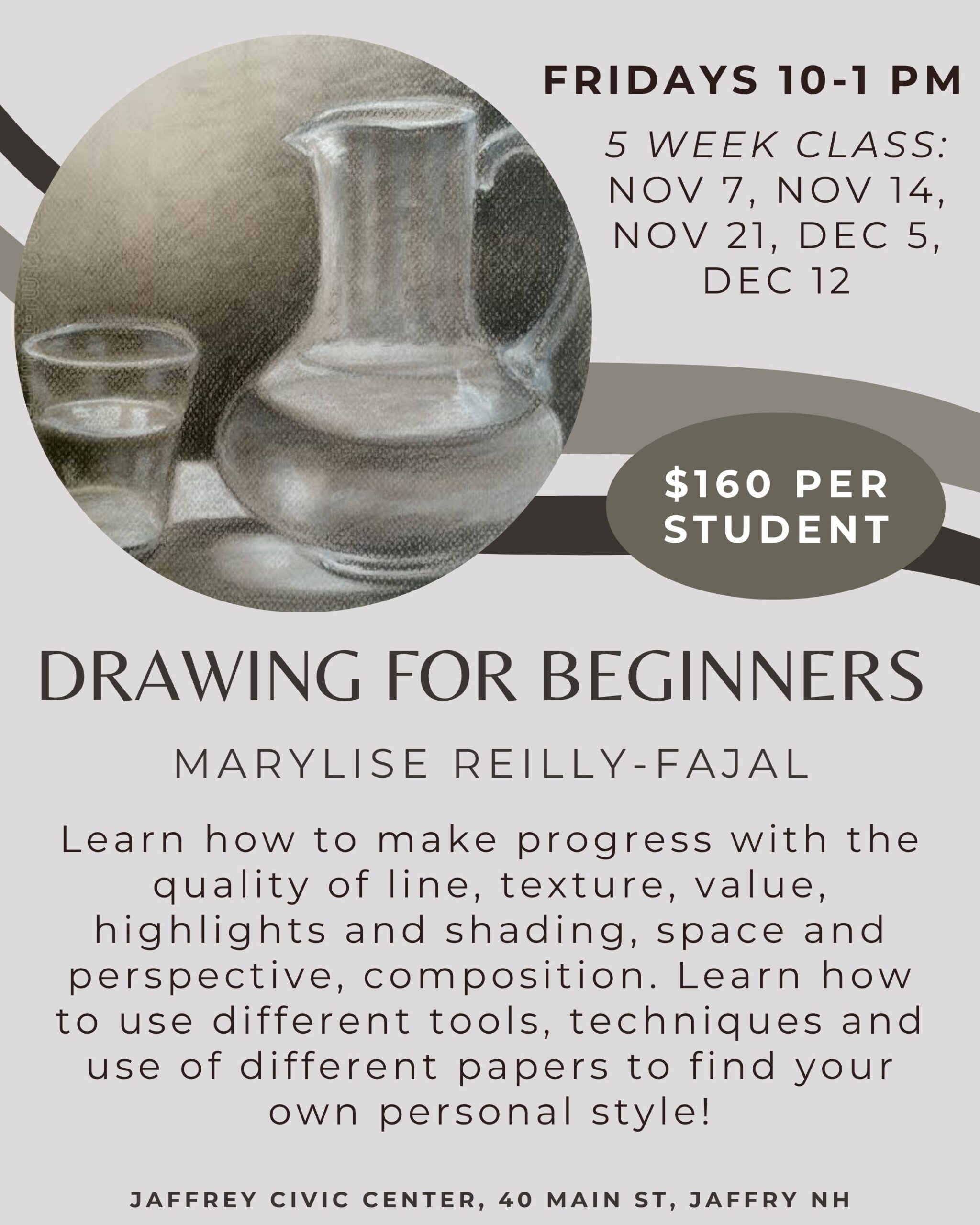 Drawing for Beginners with Marie-Lise Reilly