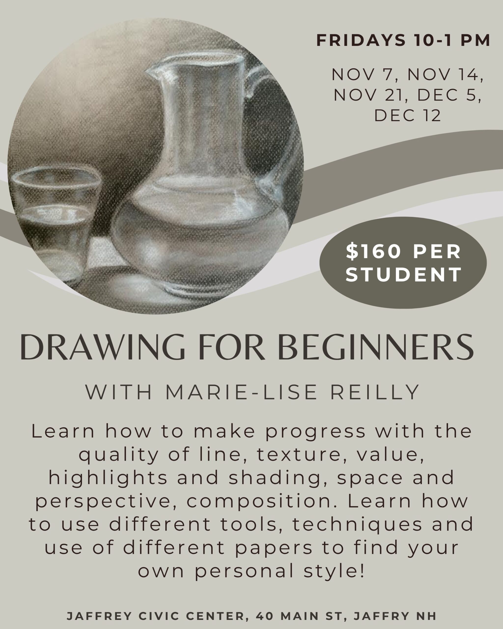 Drawing for Beginners with Marie-Lise Reilly