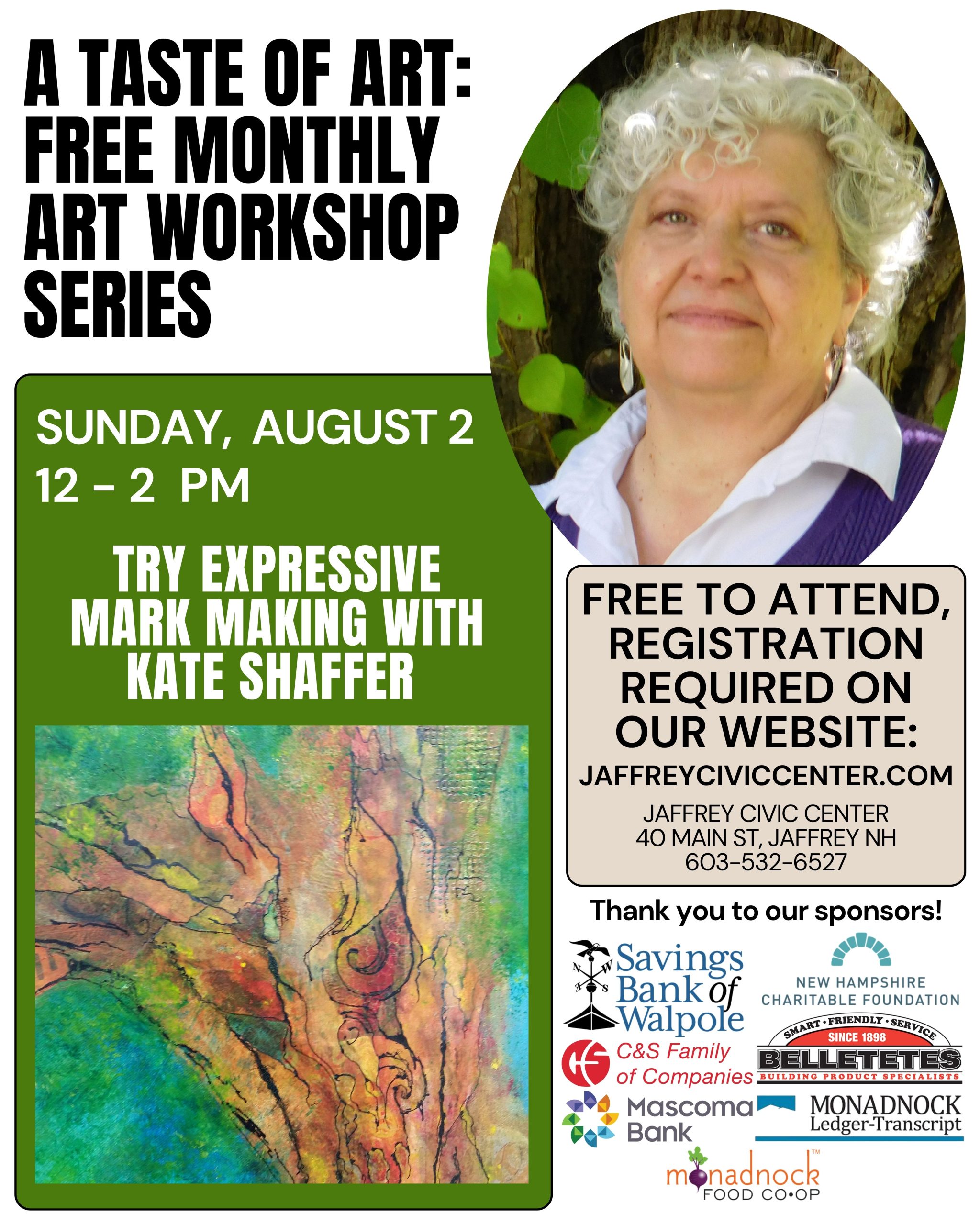 A Taste of Art: Expressive Mark Making with Kate Shaffer