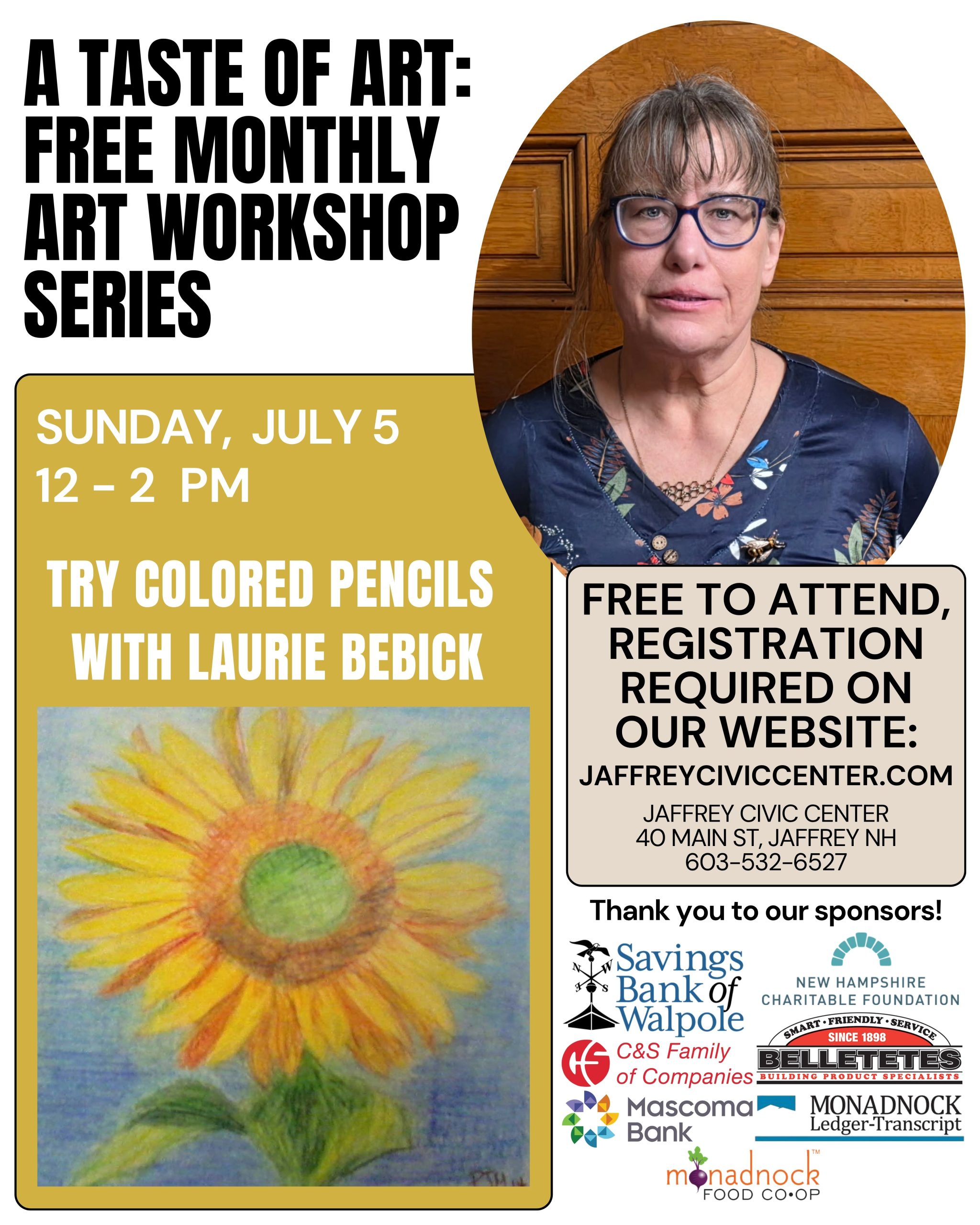 A Taste of Art: Colored Pencils with Laurie Bebick