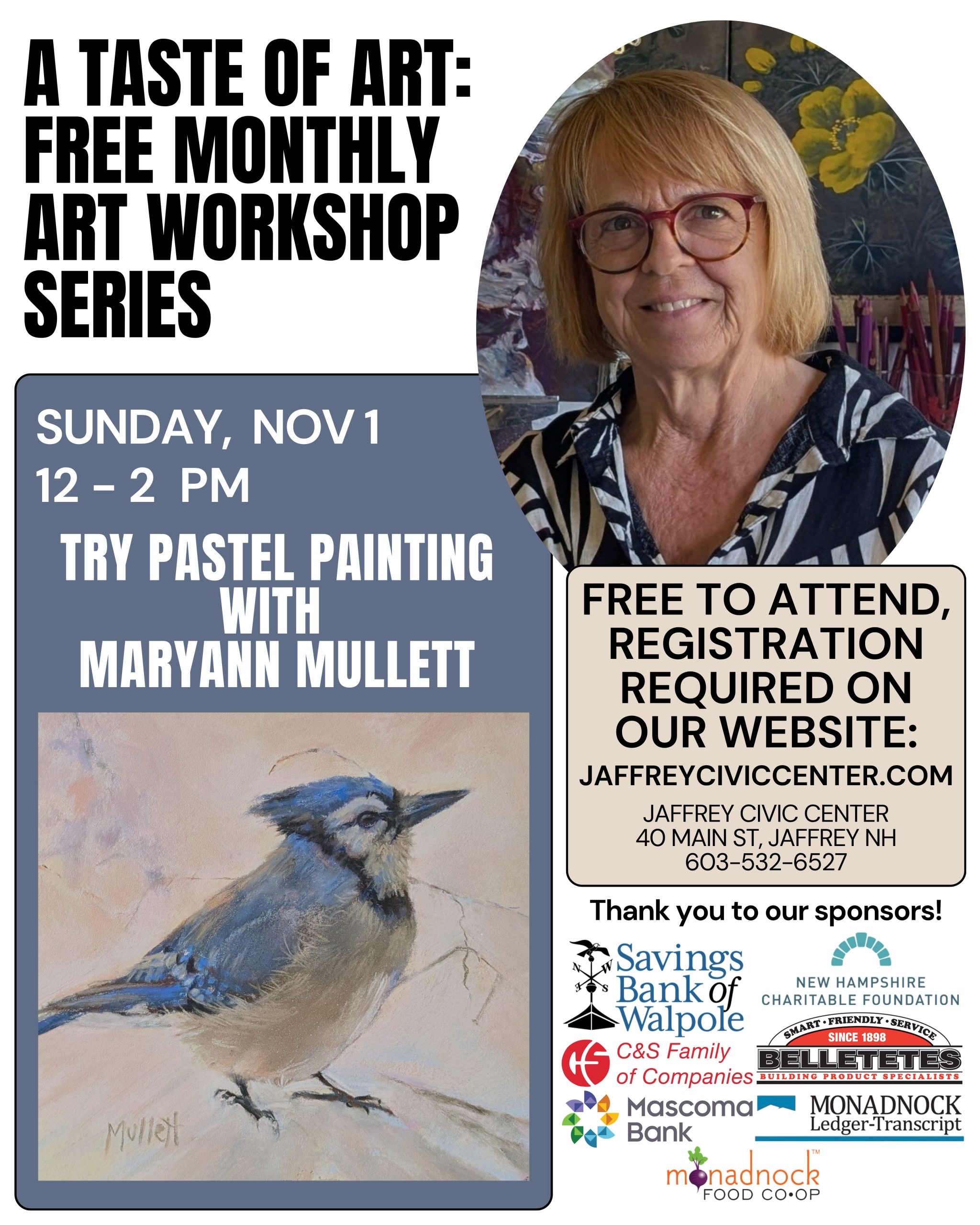 A Taste of Art: Pastel Painting with Maryann Mullett