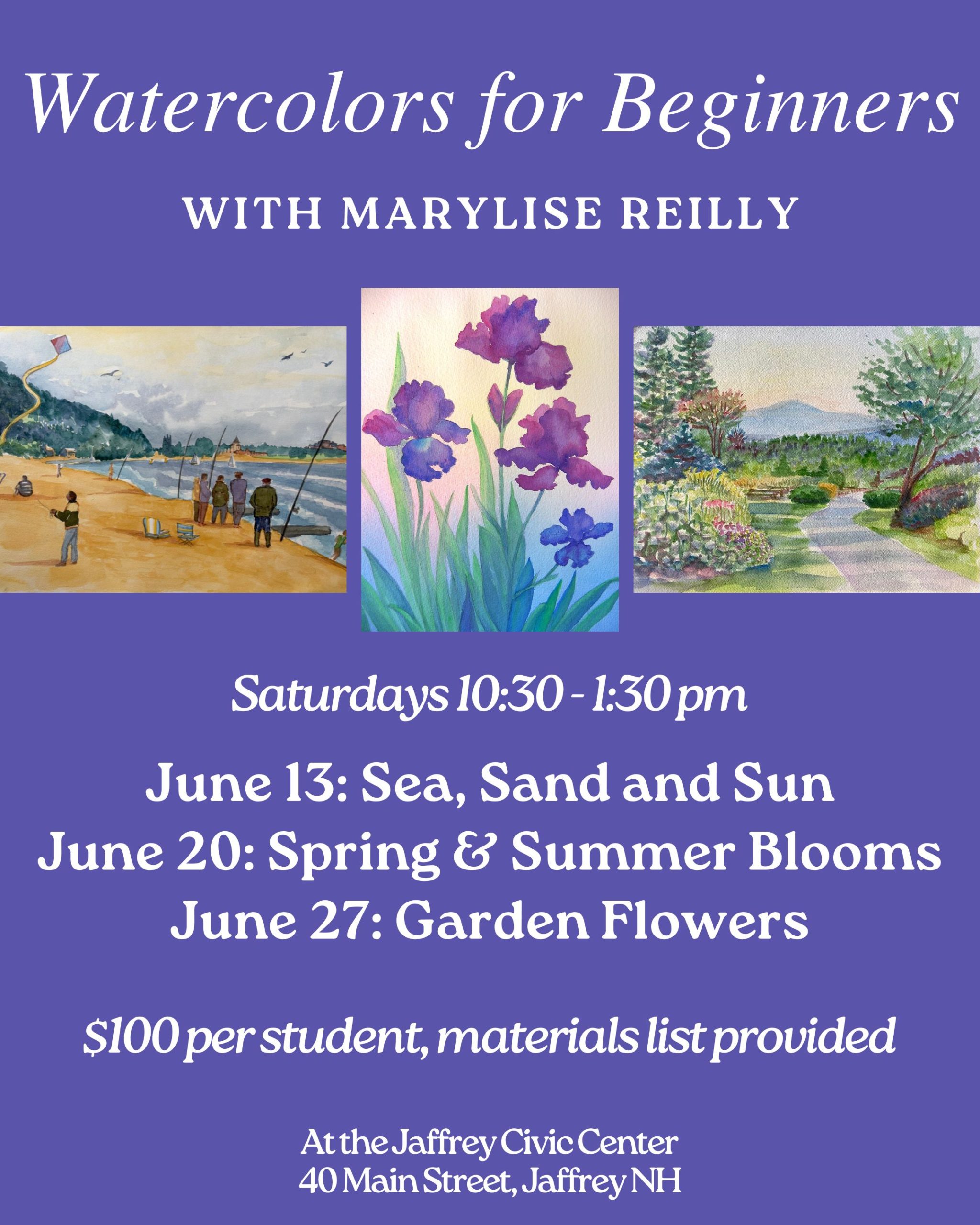Watercolors for Beginners with Marylise Reilly