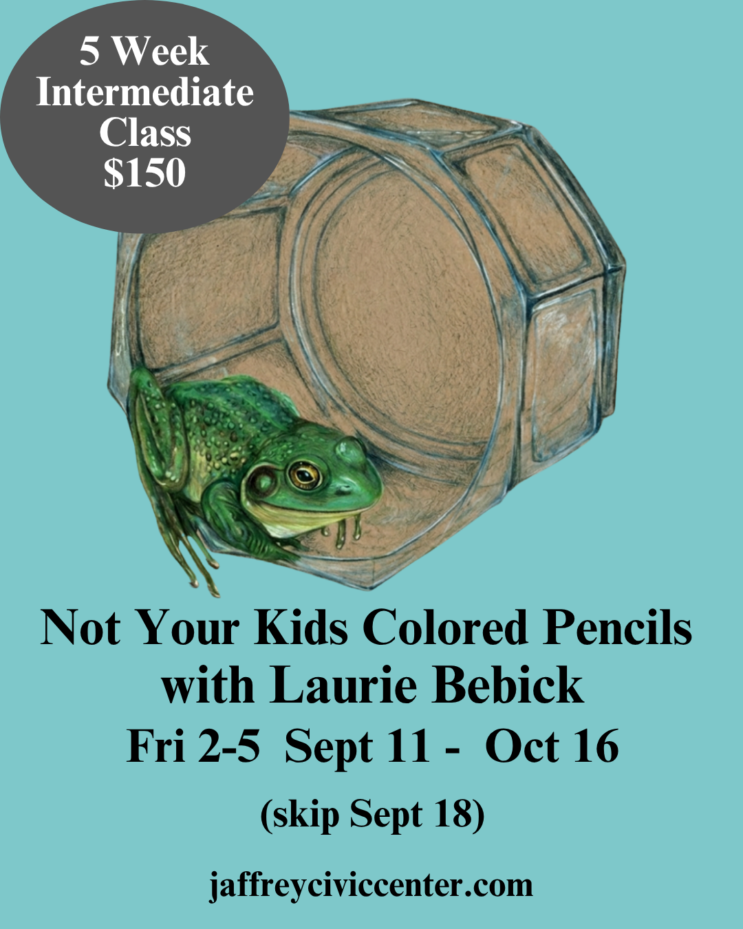 Not Your Kids Colored Pencils Intermediate Class with Laurie Bebick